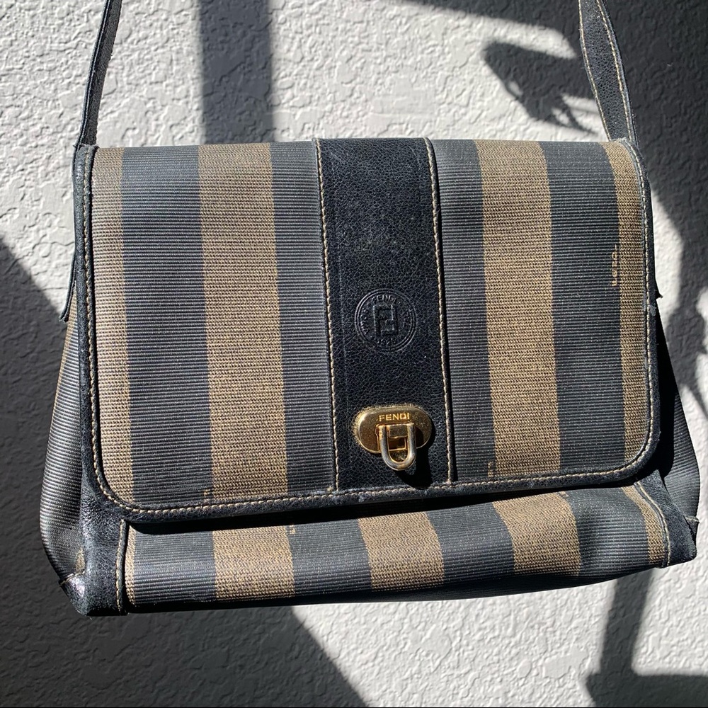 Vintage Fendi Stripe Crossbody bag